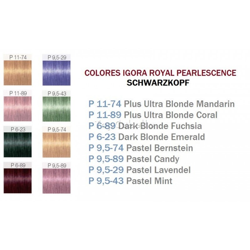 Tinte Igora Royal Pearlescence Schwarzkopf 60ml Topcabello Tienda Online De Productos De 8012